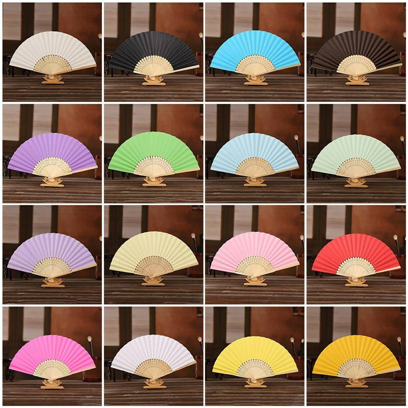 blank hand fans